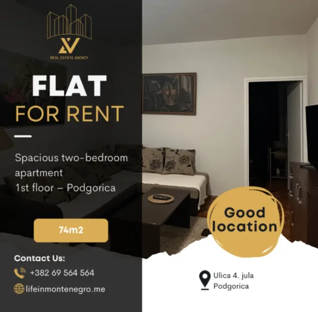 Rental – Two-Bedroom Apartment