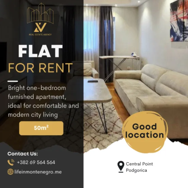 One-bedroom apartment for rent