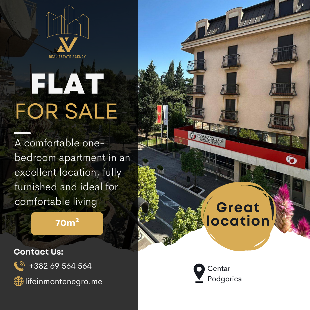 One-Bedroom Apartment, City Center, Podgorica