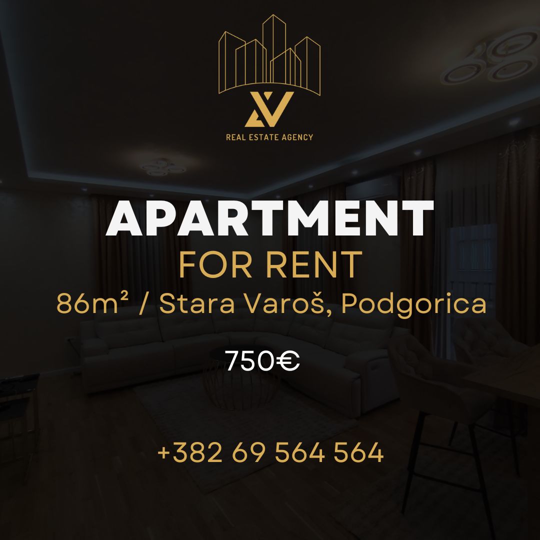 Dvosoban namješten stan 86m², Stara Varoš – Podgorica