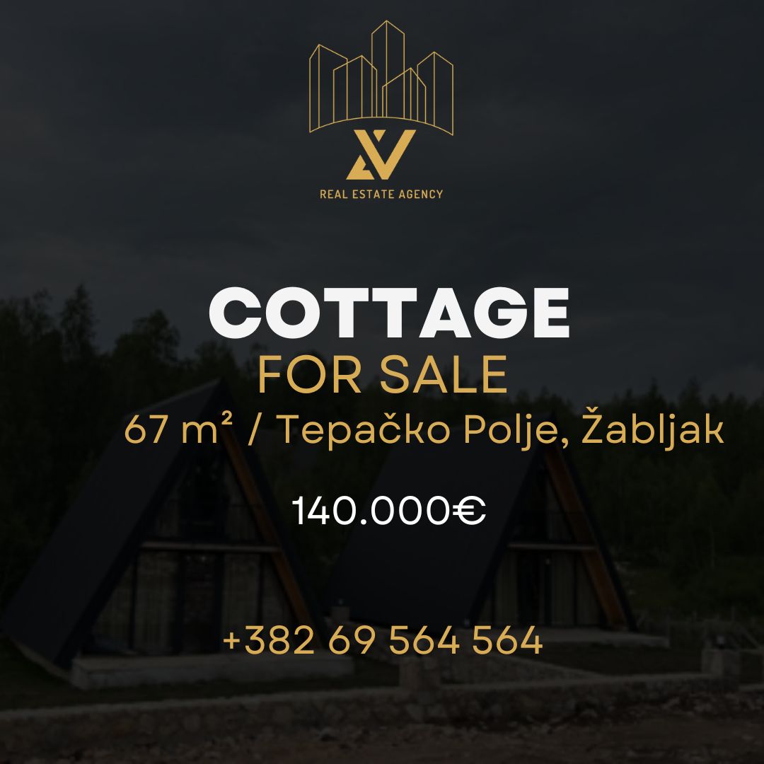 Dvije A-frame vikendice na prodaju