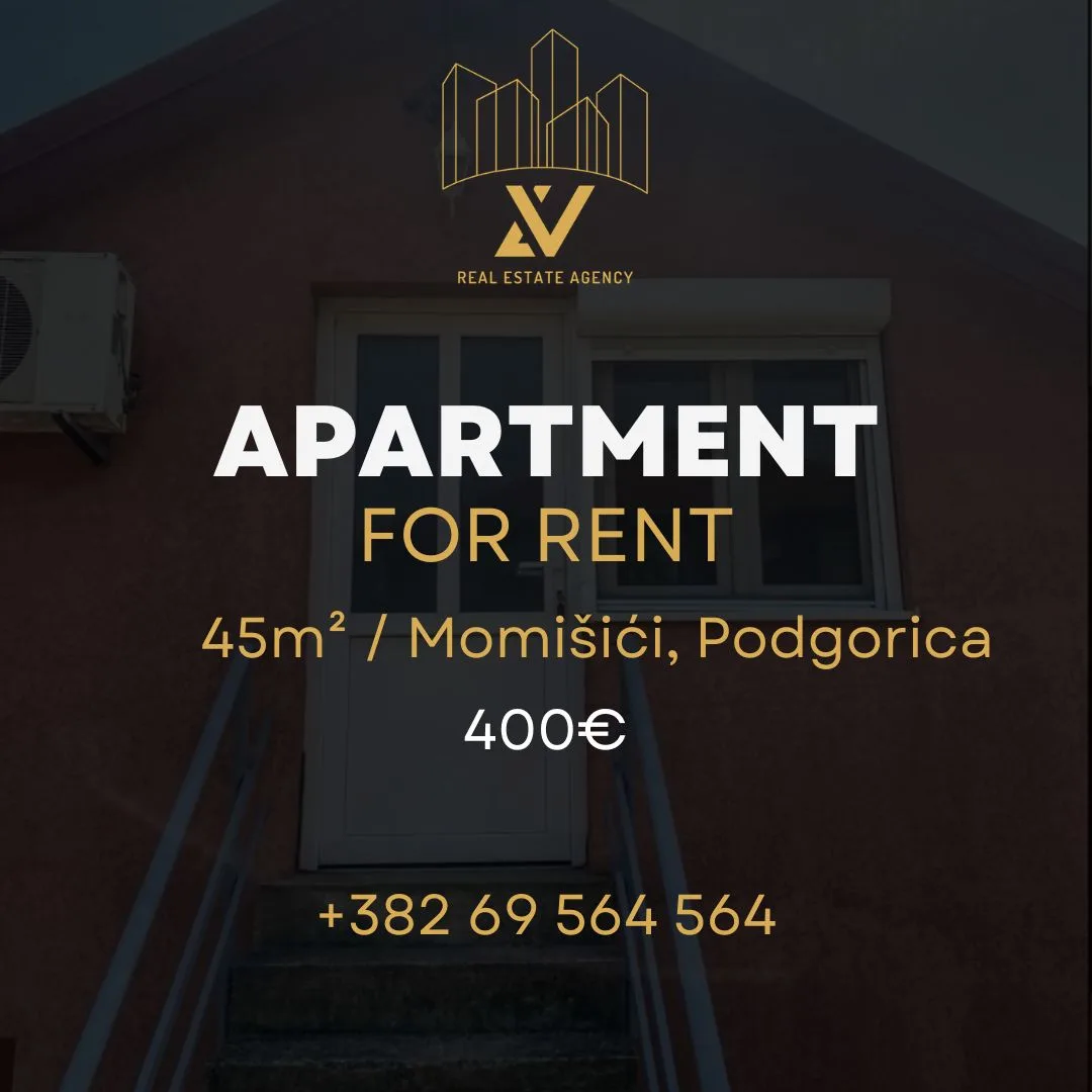 Jednosoban stan za izdavanje – Momišići, Podgorica (45 m²)