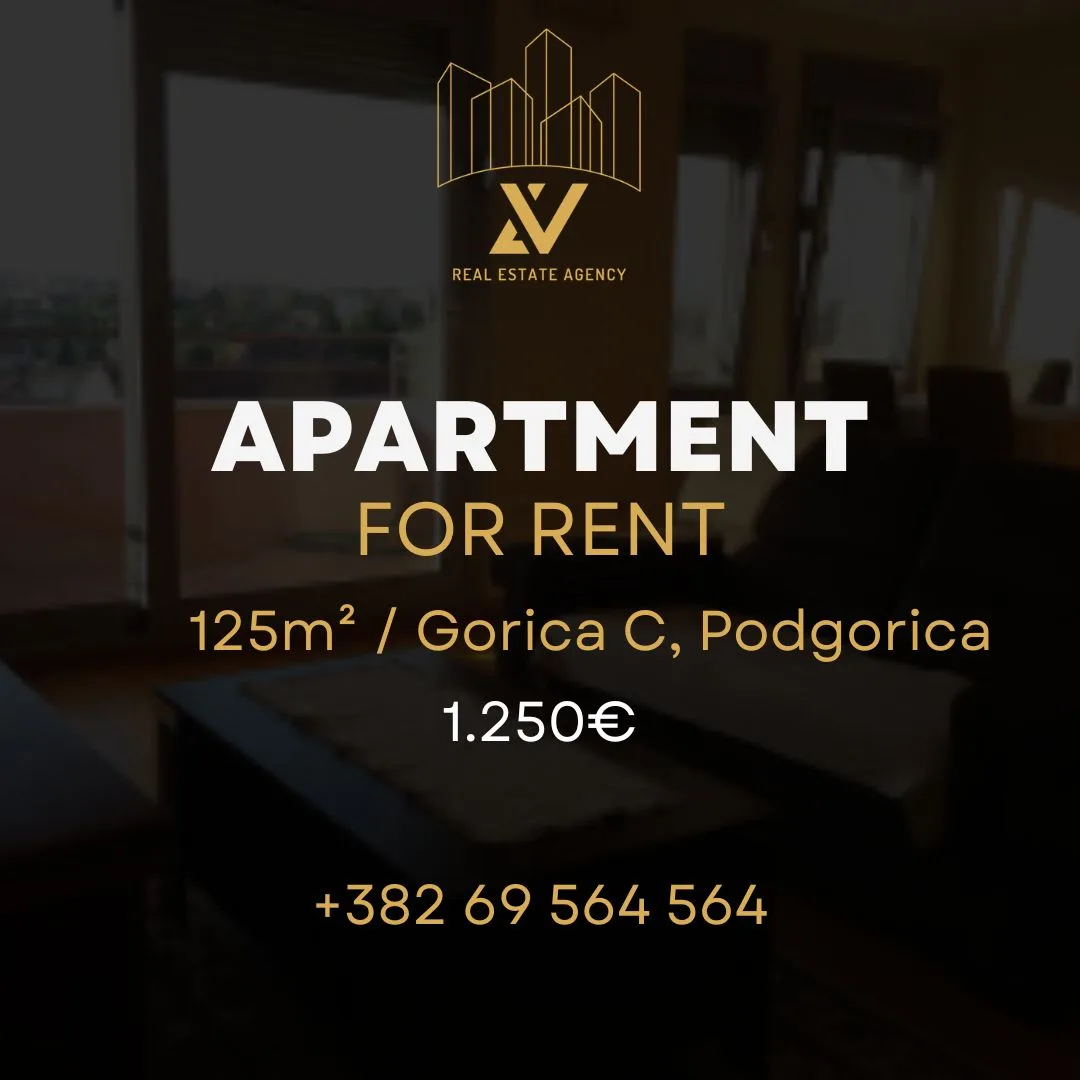 Trosoban stan za izdavanje – Gorica C, Podgorica (125 m²)