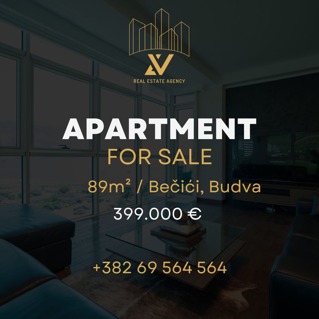 Dvosoban stan sa pogledom na more na prodaju – Bečići (89 m²)