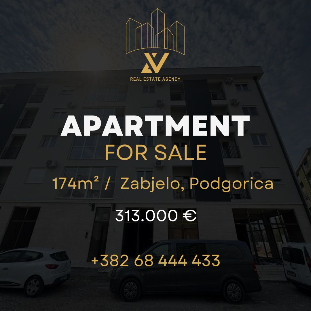Luksuzan dvoetažni penthaus na prodaju – Zabjelo, Podgorica (174 m²)
