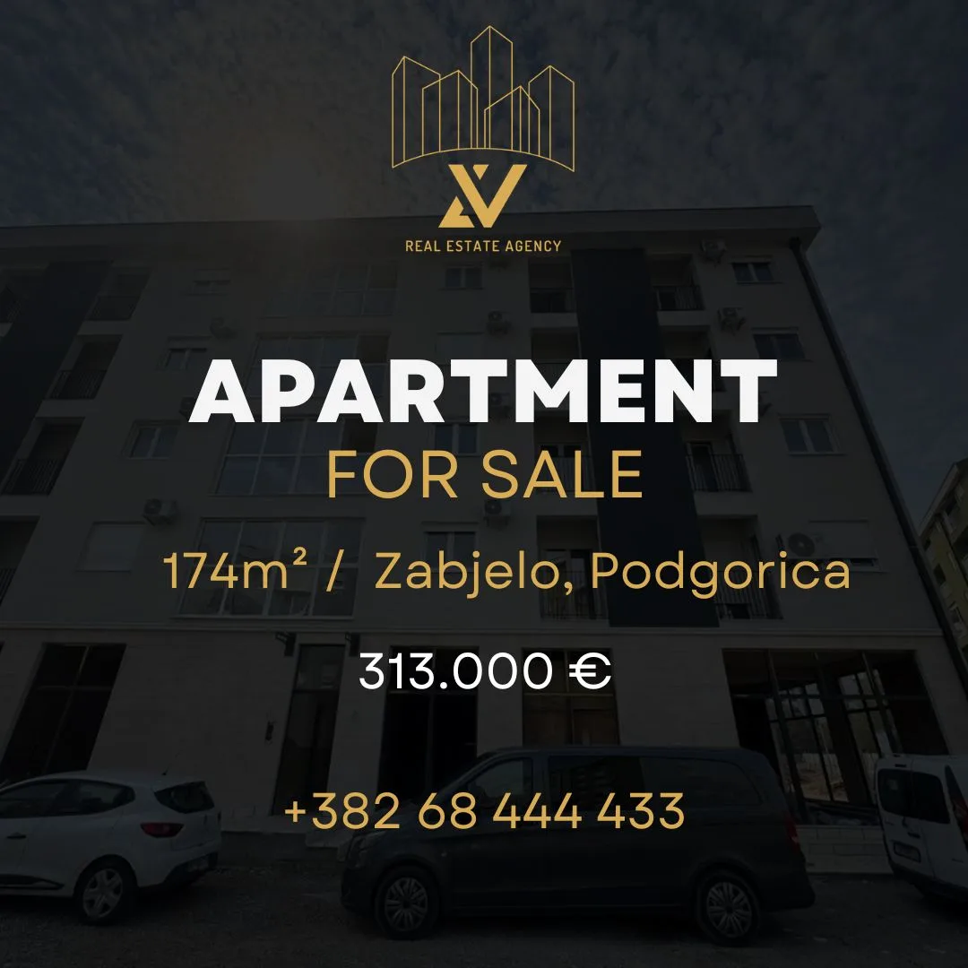 Luksuzan dvoetažni penthaus na prodaju – Zabjelo, Podgorica (174 m²)